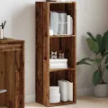 Bibliothèque vieux bois 36x30x114 cm bois d'ingénierie