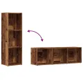 Bibliothèque vieux bois 36x30x114 cm bois d'ingénierie