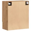 Armoire murale chêne artisanal 60x31x70 cm bois d'ingénierie