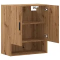 Armoire murale chêne artisanal 60x31x70 cm bois d'ingénierie