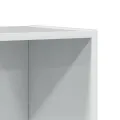 Bibliothèque blanc brillant 40x24x176 cm bois d'ingénierie