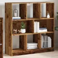 Bibliothèque vieux bois 97,5x29,5x100 cm bois d'ingénierie