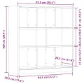 Bibliothèque vieux bois 97,5x29,5x100 cm bois d'ingénierie