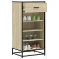 Étagère à chaussures chêne sonoma 48x38x97,5 cm bois ingénierie