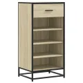 Étagère à chaussures chêne sonoma 48x38x97,5 cm bois ingénierie