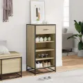 Étagère à chaussures chêne sonoma 48x38x97,5 cm bois ingénierie