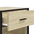 Étagère à chaussures chêne sonoma 48x38x97,5 cm bois ingénierie