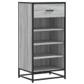 Étagère à chaussures sonoma gris 48x38x97,5 cm bois ingénierie