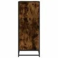 Étagère à chaussures chêne fumé 48x38x97,5 cm bois d'ingénierie