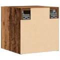Meuble TV mural vieux bois 30,5x30x30 cm