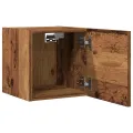 Meuble TV mural vieux bois 30,5x30x30 cm