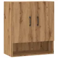 Armoire murale chêne artisanal 60x31x70 cm bois d'ingénierie