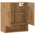Armoire murale chêne artisanal 60x31x70 cm bois d'ingénierie