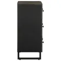 Buffet noir 60x33x75 cm bois massif de manguier