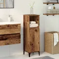 Armoire de salle de bain vieux bois 30x30x100cm bois ingénierie