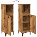 Armoire de salle de bain vieux bois 30x30x100cm bois ingénierie