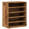 Armoire à chaussures vieux bois 60x35x70 cm bois d'ingénierie
