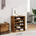 Armoire à chaussures vieux bois 60x35x70 cm bois d'ingénierie