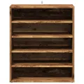 Armoire à chaussures vieux bois 60x35x70 cm bois d'ingénierie