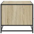 Table basse chêne sonoma 100x50x45cm bois d'ingénierie et métal