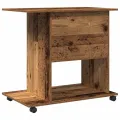 Bureau d'ordinateur vieux bois 80x50x75 cm bois d'ingénierie