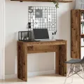 Bureau vieux bois 90x40x72 cm bois d'ingénierie