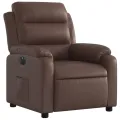 Fauteuil inclinable électrique Marron Similicuir