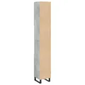 Armoire de salle de bain gris béton 30x30x190 cm