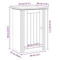 Armoire murale de salle de bain BODO gris 44x30x60 cm