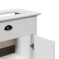 Armoire de lavabo de salle de bain BODO blanc 70x35x80 cm