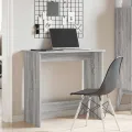 Bureau sonoma gris 80x40x75 cm bois d'ingénierie