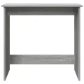 Bureau sonoma gris 80x40x75 cm bois d'ingénierie