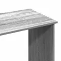 Bureau sonoma gris 80x40x75 cm bois d'ingénierie