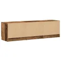 Meuble TV vieux bois 140x35x40 cm bois d'ingénierie
