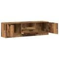 Meuble TV vieux bois 140x35x40 cm bois d'ingénierie