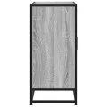 Buffet sonoma gris 68x35x76 cm bois d'ingénierie et métal