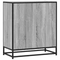 Buffet sonoma gris 68x35x76 cm bois d'ingénierie et métal