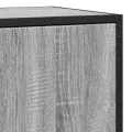 Buffet sonoma gris 68x35x76 cm bois d'ingénierie et métal