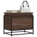 Boîte de rangement avec couvercle chêne marron bois ingénierie
