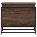 Boîte de rangement avec couvercle chêne marron bois ingénierie