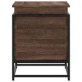 Boîte de rangement avec couvercle chêne marron bois ingénierie