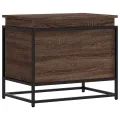 Boîte de rangement avec couvercle chêne marron bois ingénierie