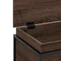 Boîte de rangement avec couvercle chêne marron bois ingénierie