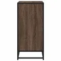 Buffet chêne marron 68x35x76 cm bois d'ingénierie et métal