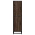 Buffet haut chêne marron 35,5x35x139 cm bois d'ingénierie métal