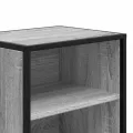 Table de chevet sonoma gris 40x31x50 cm bois d'ingénierie métal