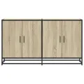 Buffet chêne sonoma 134x35x76 cm bois d'ingénierie
