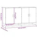 Buffet chêne sonoma 134x35x76 cm bois d'ingénierie