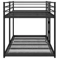 Lit superposé sans matelas noir 75x190 cm acier