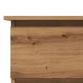 Bureau d'angle chêne artisanal 145x100x76 cm bois d'ingénierie